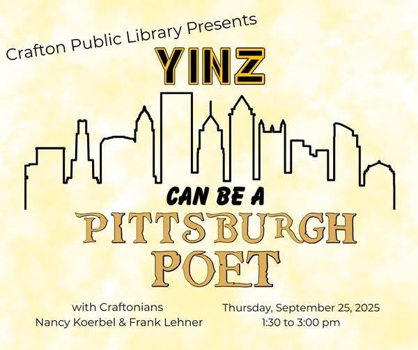 Yinz Can Be a Pittsburgh Poet